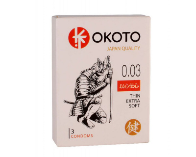 OKOTO Thin Exstra Soft, Презервативы с гладкой поверхностью (1465)