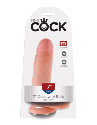 7 Cock with Balls Фаллоимитатор реалистик на присоске (5506-21 PD)
