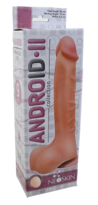 ФАЛЛОИМИТАТОР РЕАЛИСТИК ANDROID LONG L 190 мм D 42 мм, киберкожа (552403)