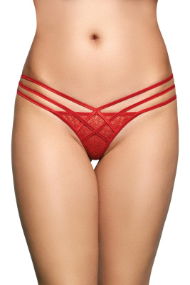 Стринги с геометрическим узором SoftLine Collection, красный, S/M (УТ-00002823)