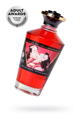 Масло для массажа Shunga Blazing Cherry, разогревающее, вишня, 100 мл (0T-00009668)