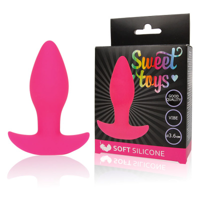 ВТУЛКА АНАЛЬНАЯ С ВИБРАЦИЕЙ L 85 мм D 36 мм, цвет ярко-розовый (ST-40178-16)