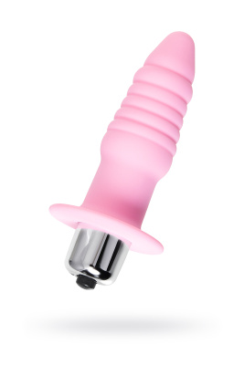 Анальная вибровтулка Eromantica, Princess, силикон, розовая, 9 см (УТ-00003835)